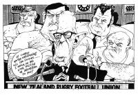 Cartoon titled “Of course we are considering all the factors… I mean, do we look selfish or insensitive to you?”