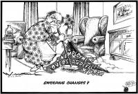 Cartoon titled Sweeping changes?