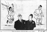 Cartoon titled “Better not interfere, old boy—he might lose his temper!”
