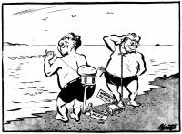 Cartoon titled September Morn