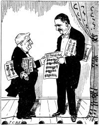 Cartoon titled Stealing His Thunder